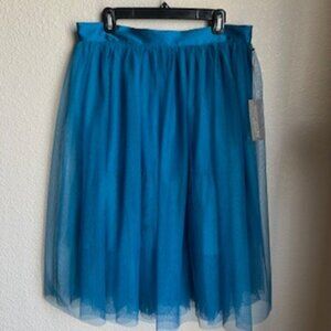 NWT Eva Mendes Layered Tulle Midi Skirt